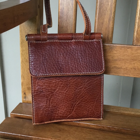 rustic leather purse